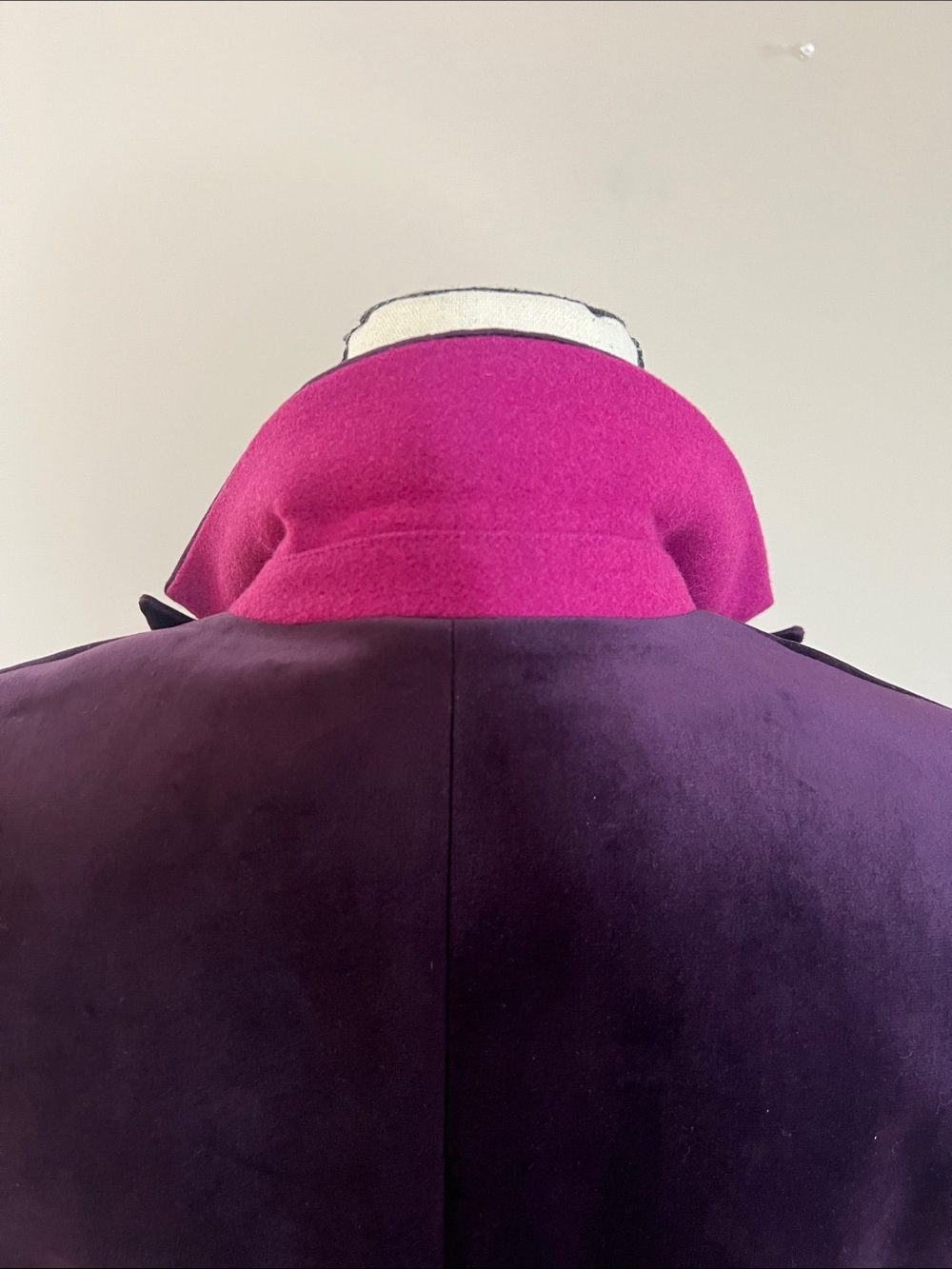 🍆👾♉️🍠Willow Glenn Women's Purple Velvet Single-Button Blazer - Picture 7 of 10